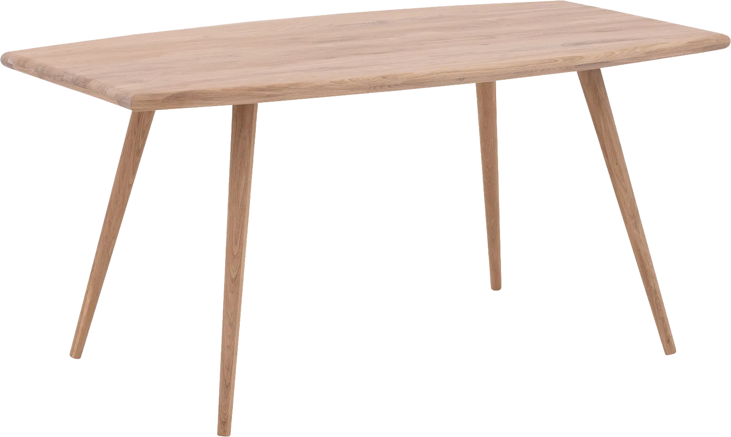 Goossens Eettafel Bjarte, Semi ovaal 180 x 90 cm