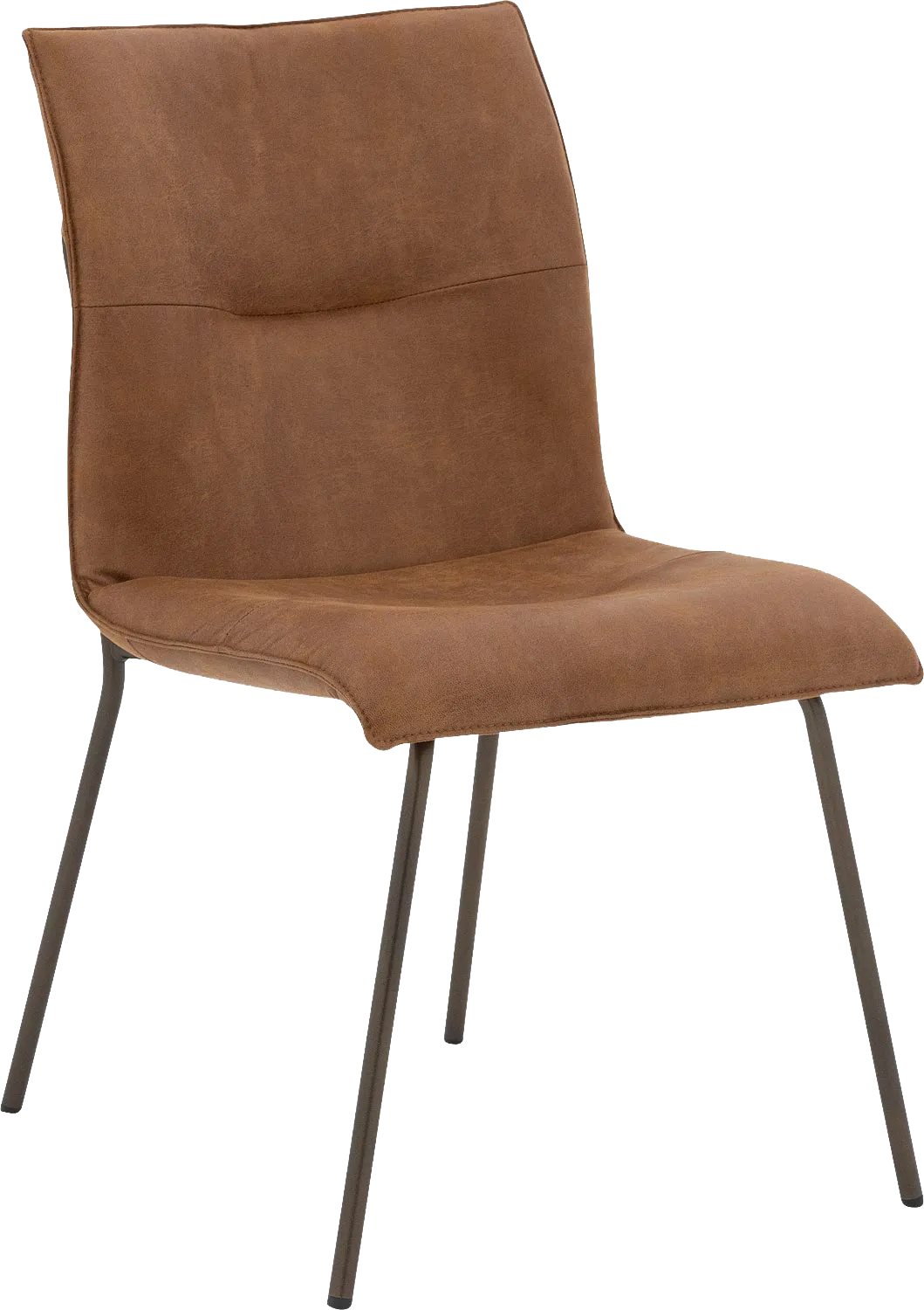 Goossens Milan Eetkamerstoel Micro Leer Bruin - 8251333-goossens-milan-eetkamerstoel-micro-leer-bruin-01