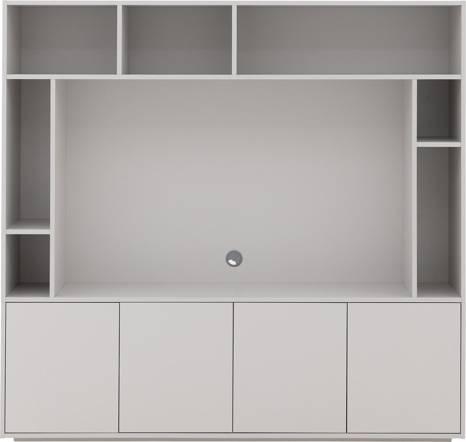 Goossens Basic Madrid Tv Meubel Melamine Grijs - 8251693-goossens-basic-madrid-tv-meubel-melamine-grijs-02
