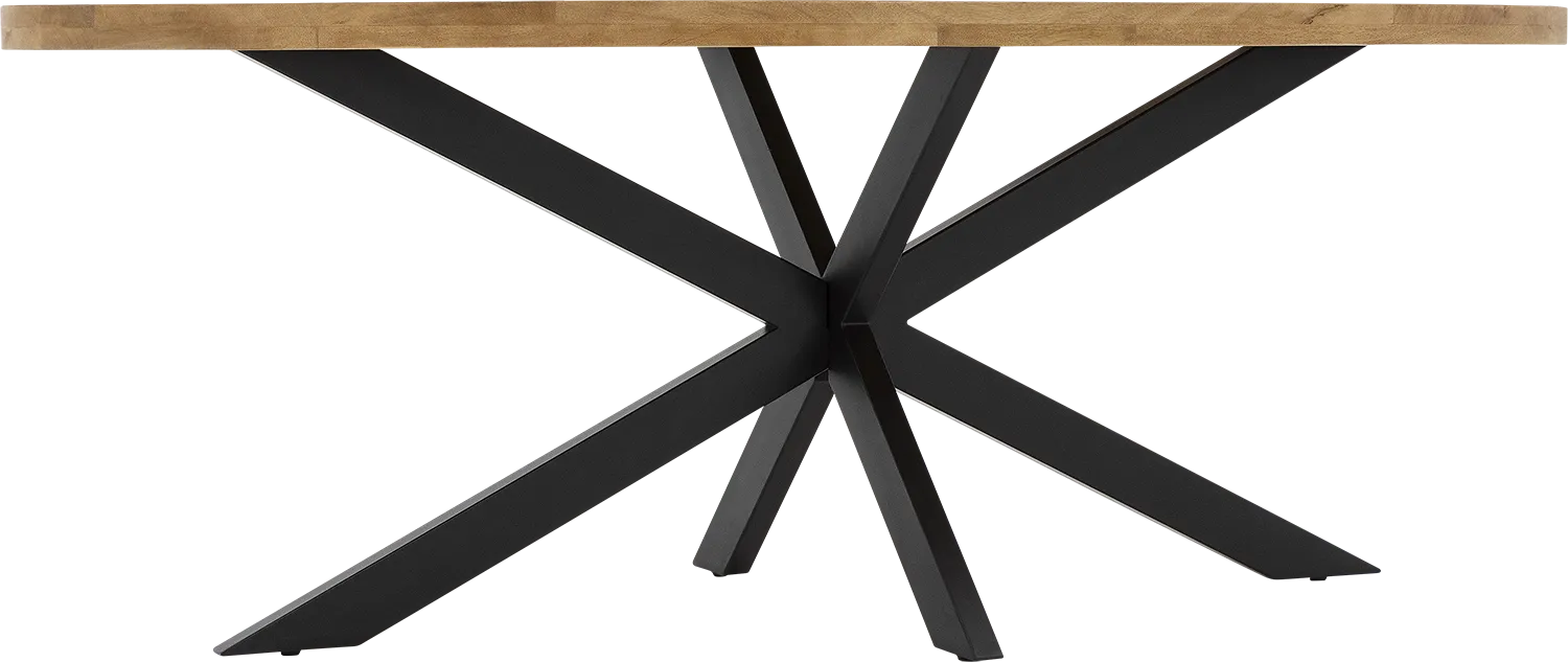 Goossens Basic Lecce Eettafel Mango Bruin - 8260884-goossens-basic-lecce-eettafel-mango-bruin-18