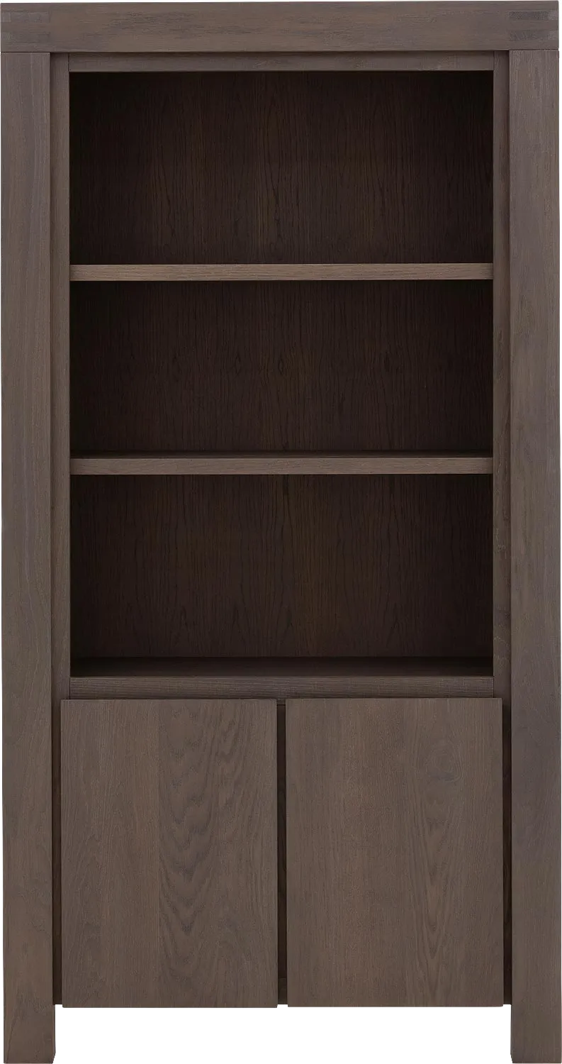 Goossens Boekenkast Clear, 100 cm breed, 2 deuren, 3 open vakken