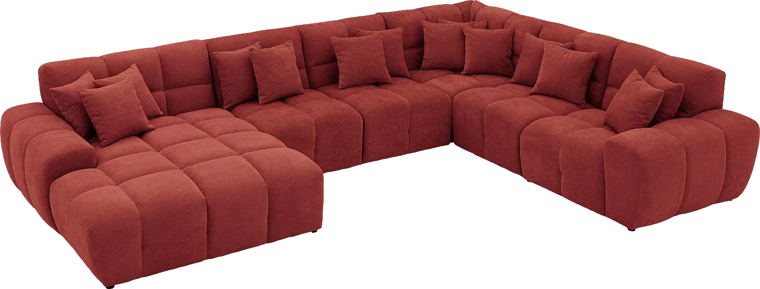 Goossens Excellent Kubus Bank Stof Rood - 8252849-goossens-excellent-kubus-bank-stof-rood-04