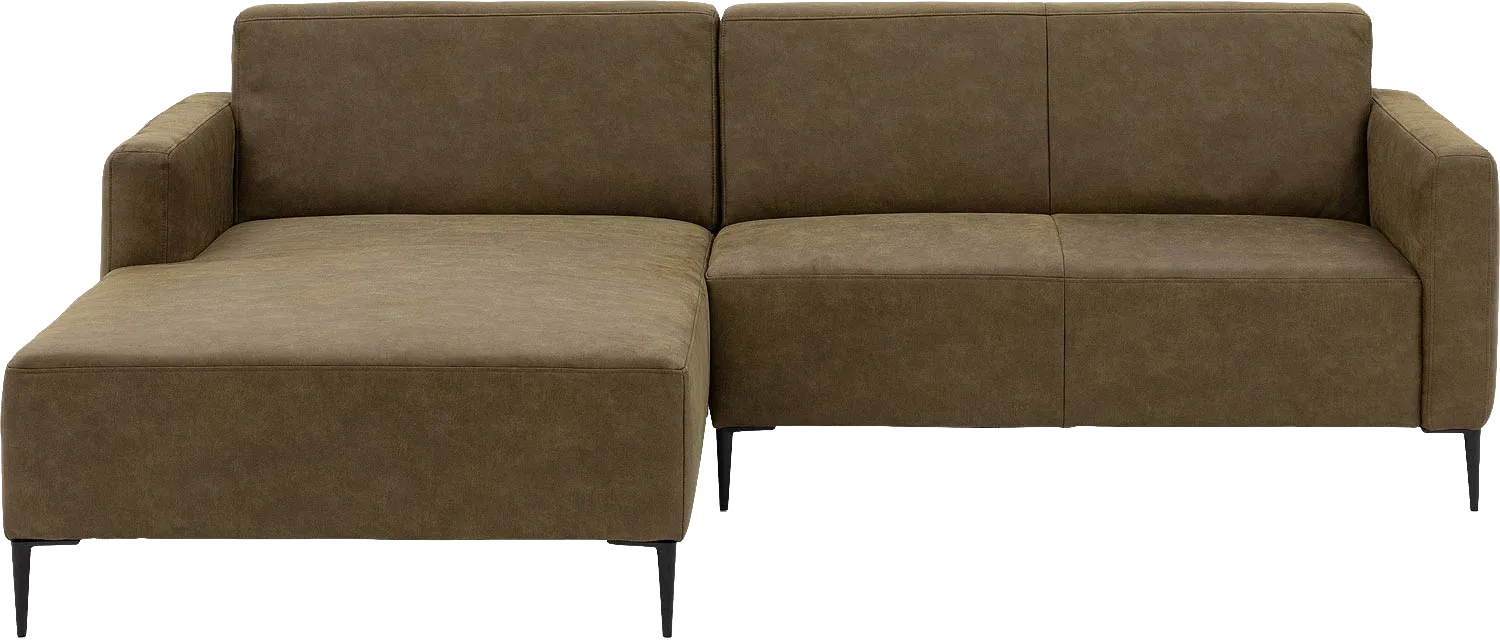 Goossens Bank Key West groen, micro leer, 2-zits, modern design