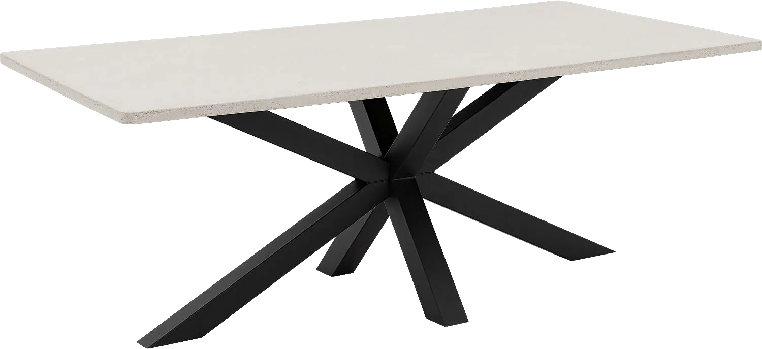 Goossens Eettafel Stone, Rechthoekig 210 x 110 cm