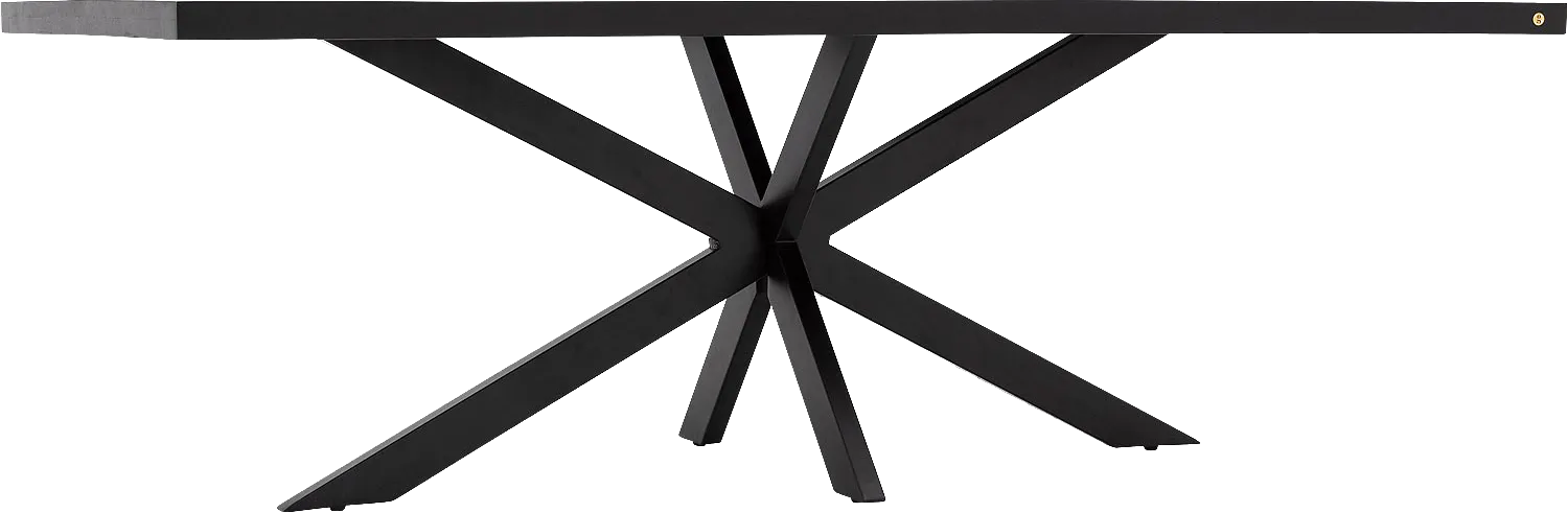 Goossens Basic Lecce Eettafel Mango Zwart - 8243806-goossens-basic-lecce-eettafel-mango-zwart-04