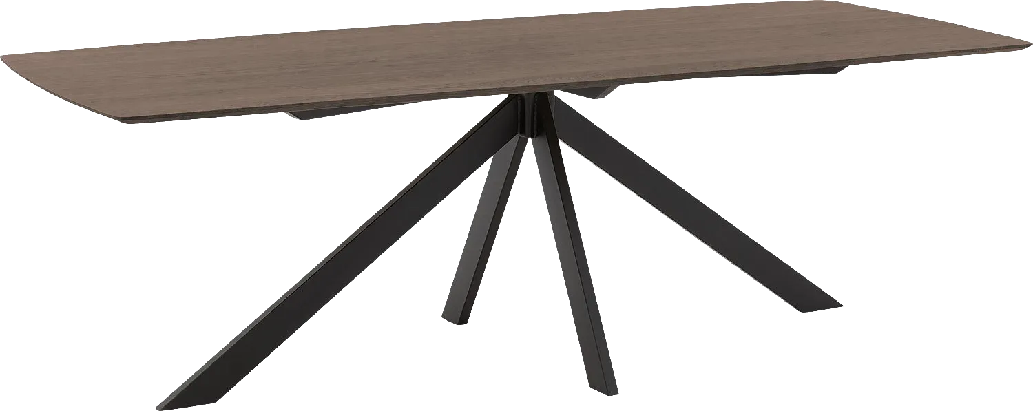 Goossens Excellent Eettafel Uniek, Semi rechthoekig 240 x 100 cm