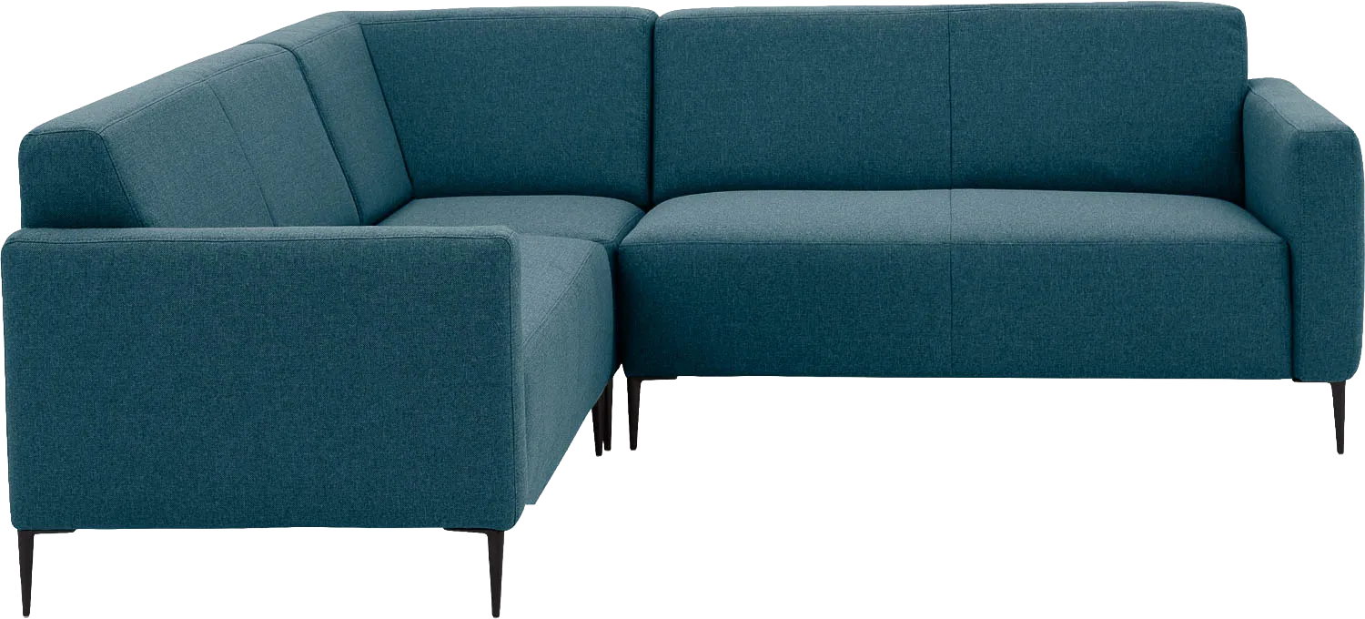 Goossens Bank Key West blauw, stof, 2-zits, modern design