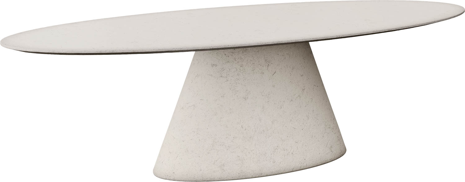 Goossens Eettafel Stone, Ovaal 280 x 120 cm