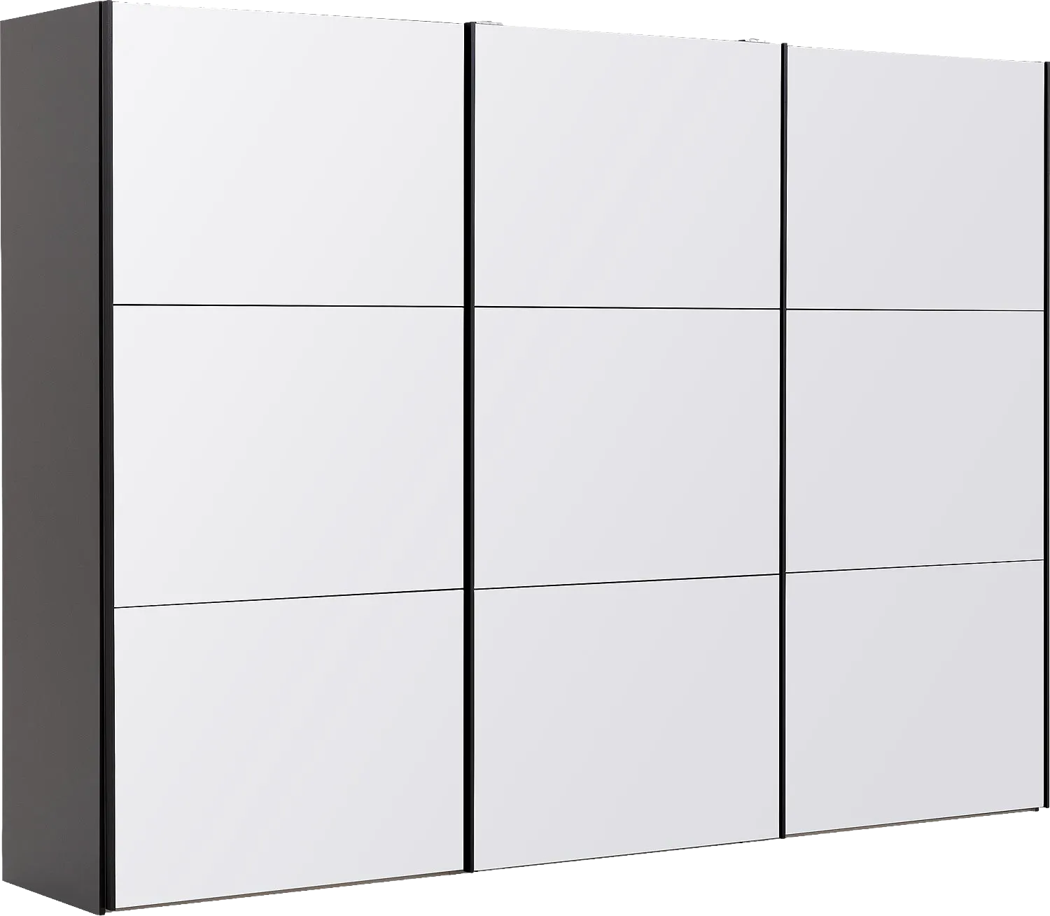 Goossens Kledingkast Easy Storage Sdk, 303 cm breed, 220 cm hoog, 3x 3 paneel glas schuifdeuren