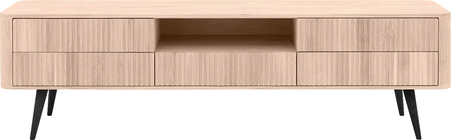 Goossens Tv Meubel Seppe, 5 laden 1 open vak 180 cm breed