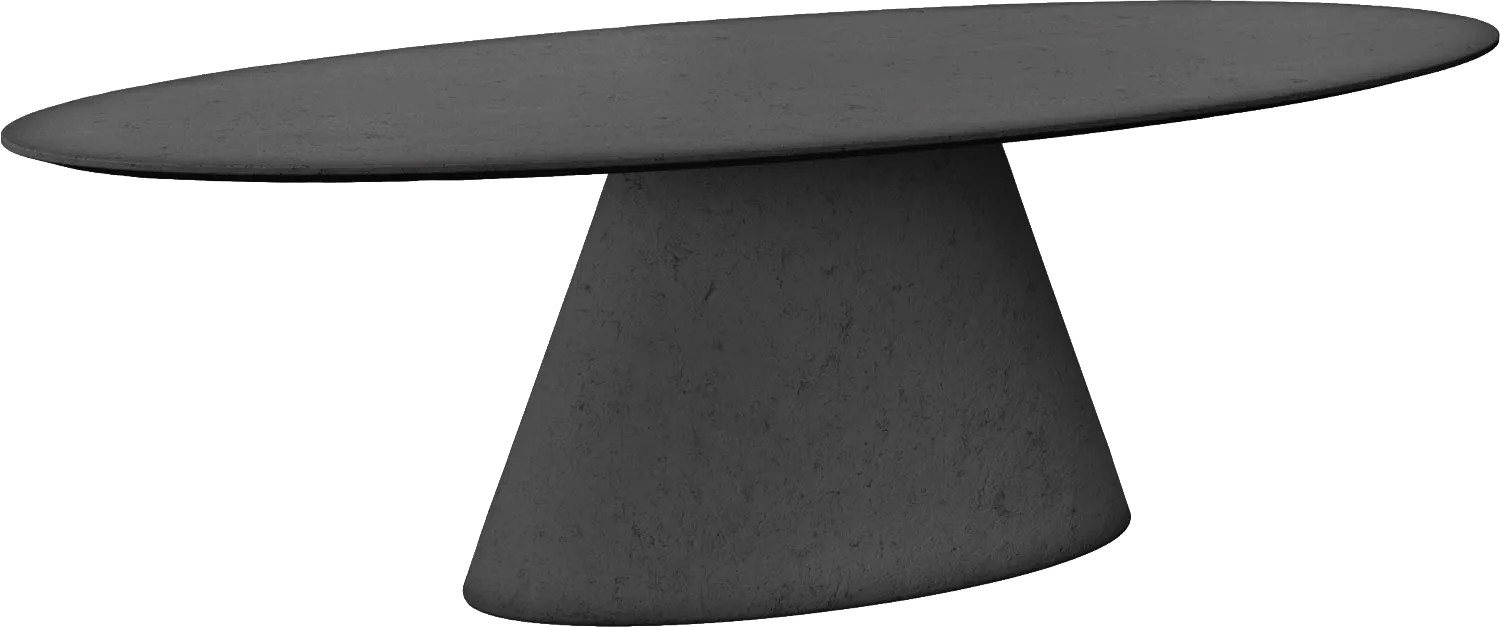 Goossens Eettafel Stone, Ovaal 250 x 120 cm