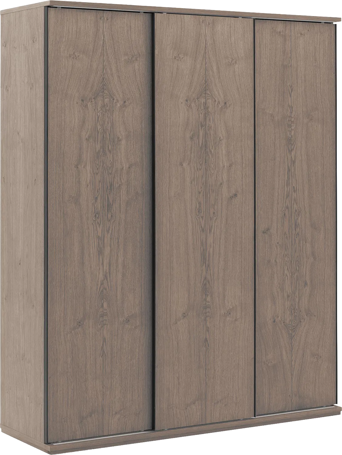 Goossens Excellent Kledingkast Wood, 180 cm breed, 223 cm hoog, 3 hout schuifdeuren