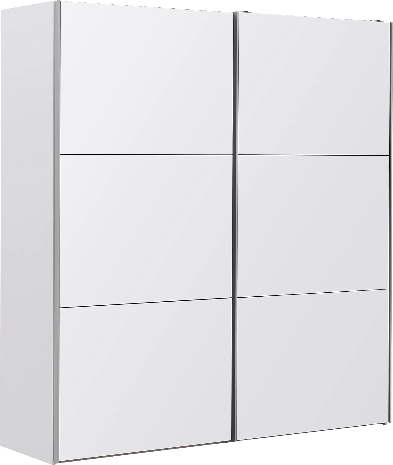 Goossens Kledingkast Easy Storage Sdk, 203 cm breed, 220 cm hoog, 2x 3 paneel glas schuifdeuren