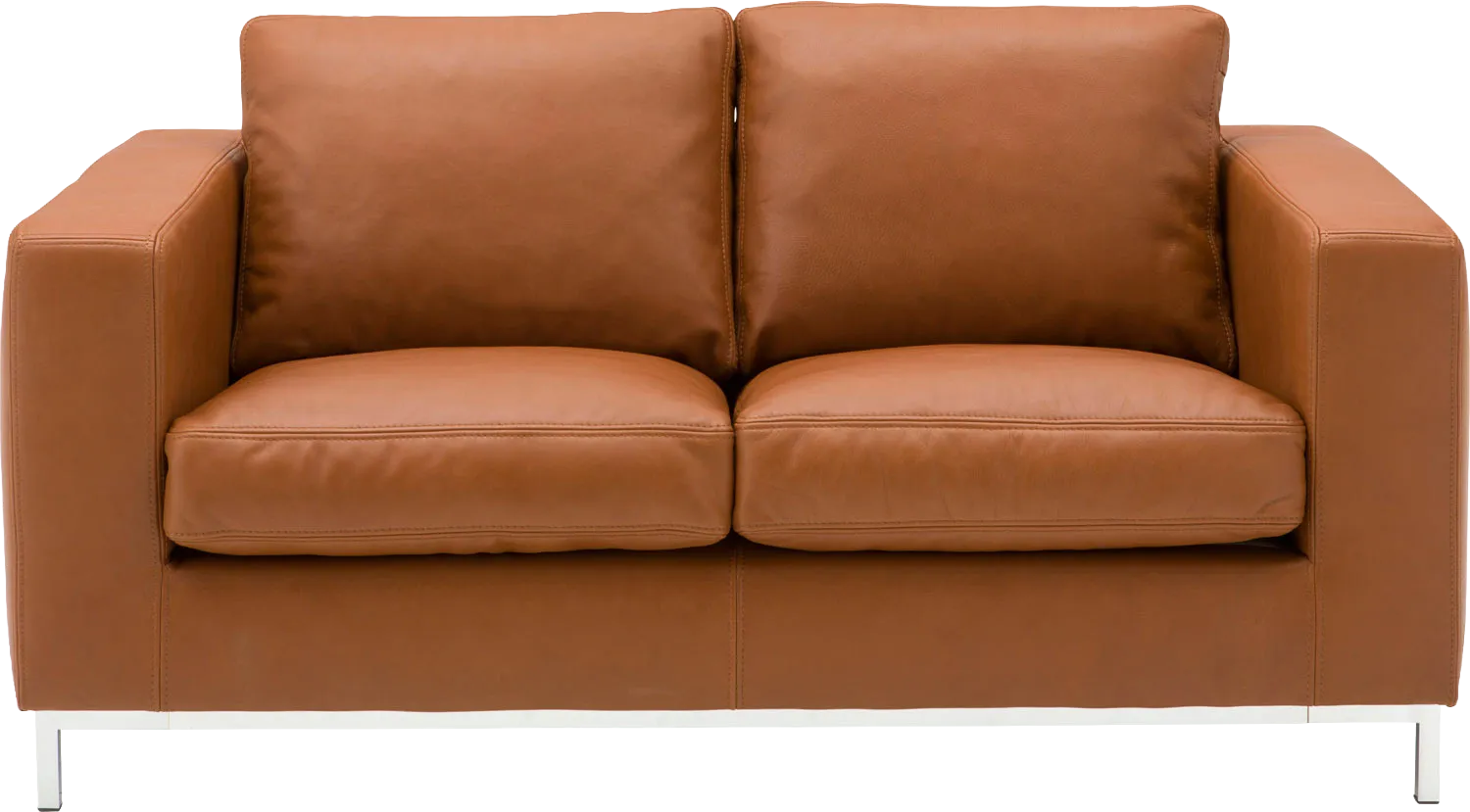 Goossens Excellent Bank Massimo cognac, leer, 3-zits, urban industrieel