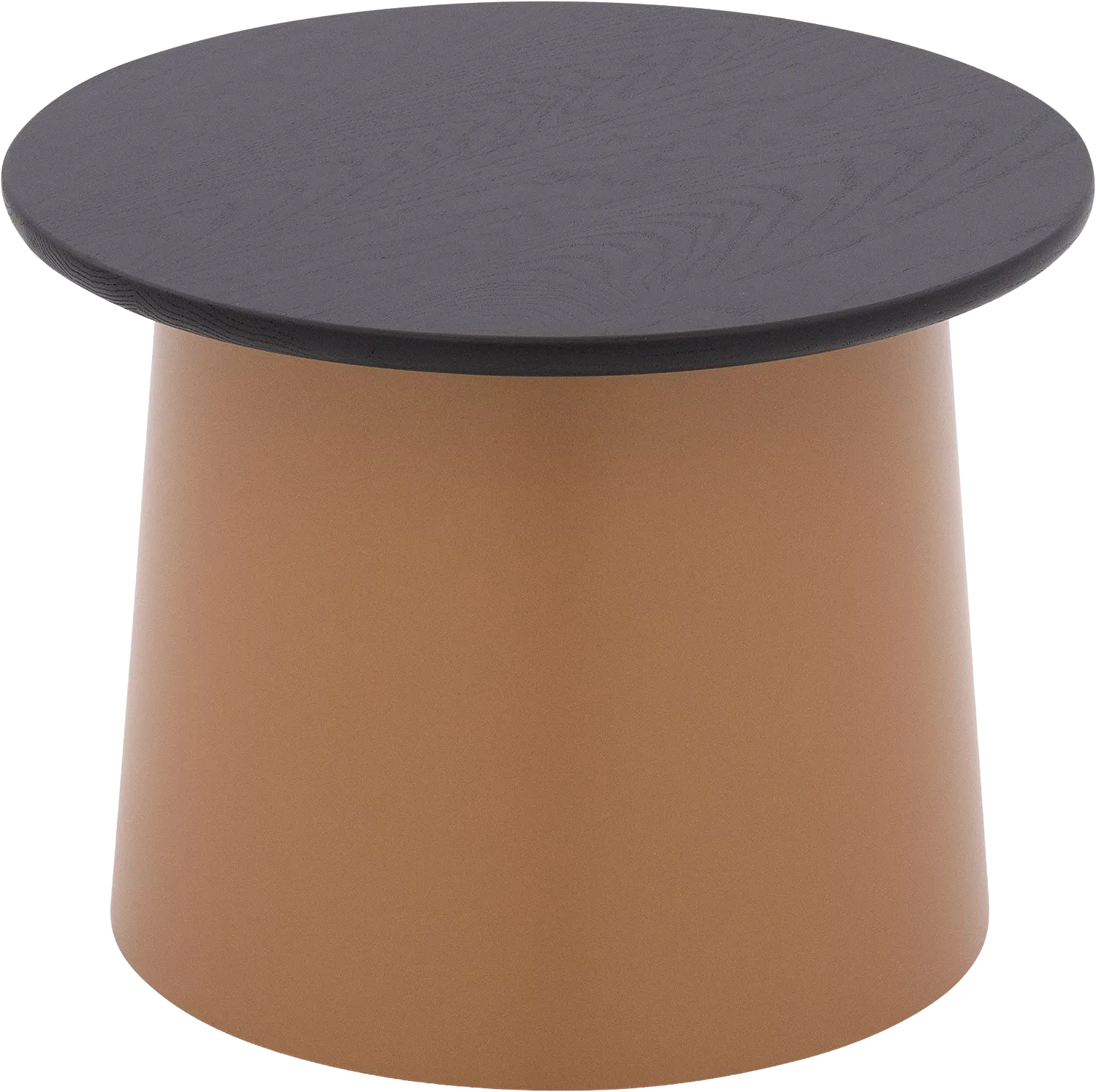 Goossens Excellent Salontafel Uniek rond, hout eiken zwart, elegant chic, 50 x 37 x 50 cm