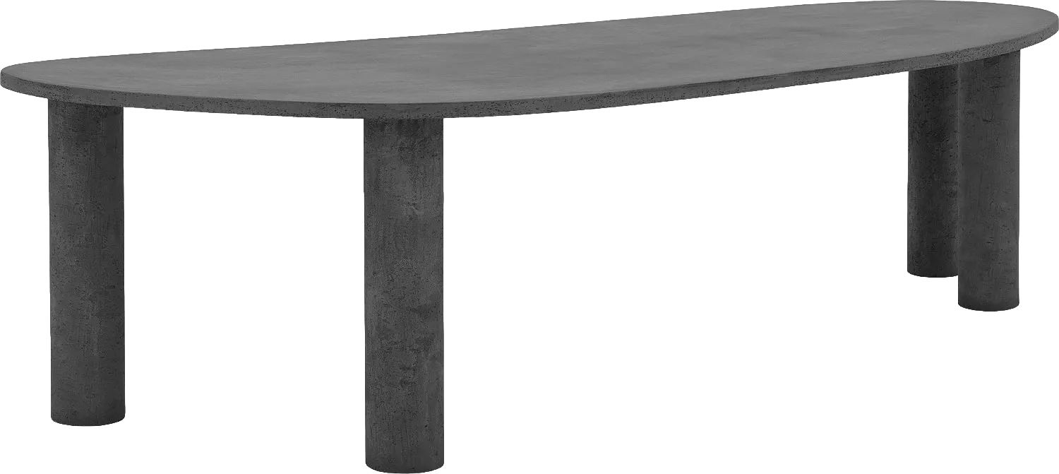 Goossens Eettafel Stone, Organisch 280 x 120 cm