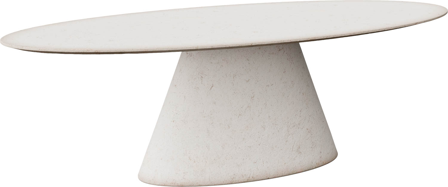 Goossens Eettafel Stone, Ovaal 270 x 120 cm