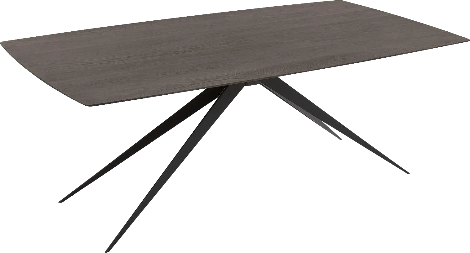 Goossens Excellent Eettafel Uniek, Semi rechthoekig 200 x 100 cm