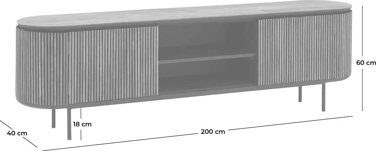 Goossens Adel Tv Meubel Teak Bruin - 8235523-goossens-adel-tv-meubel-teak-bruin-50