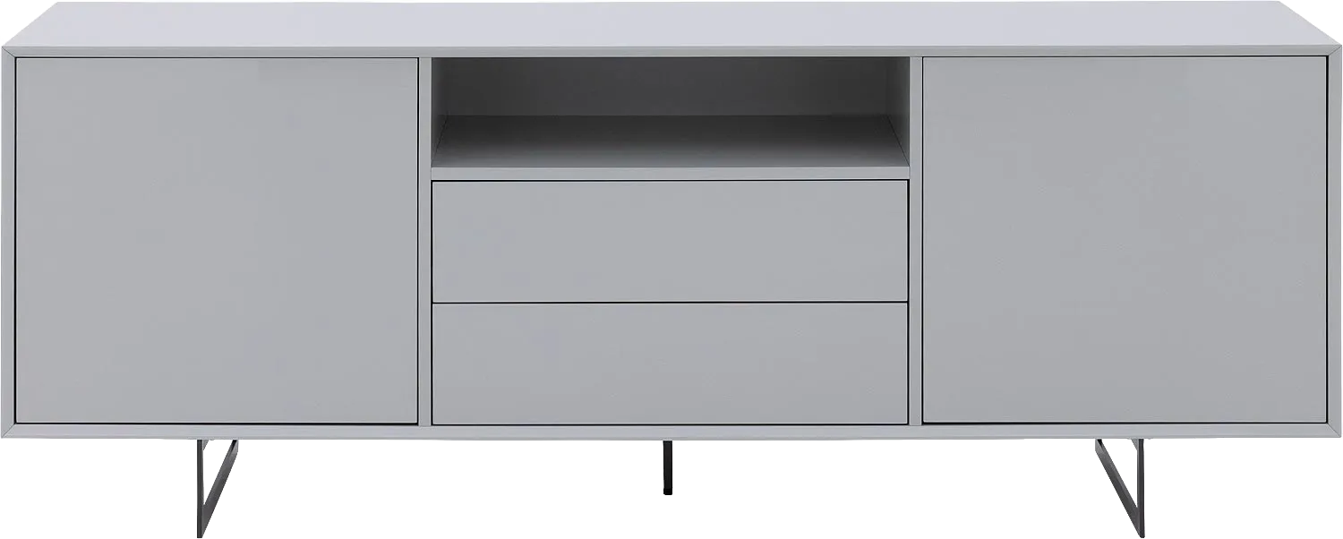 Goossens Basic Dressoir Vienna, 2 deuren 2 laden met 1 open vak