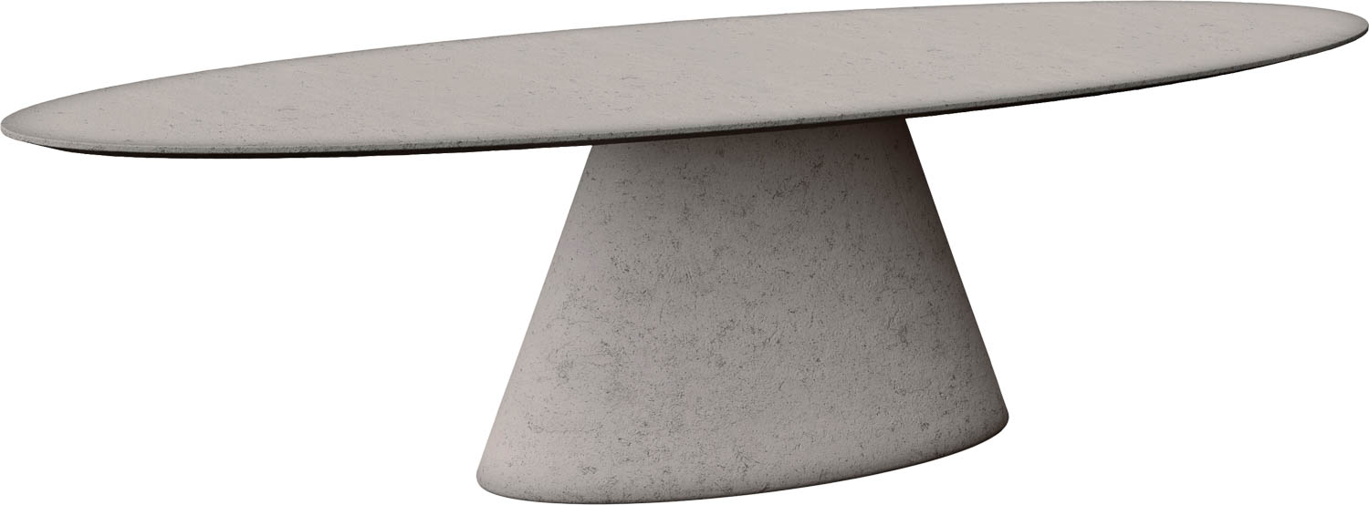 Goossens Eettafel Stone, Ovaal 300 x 120 cm