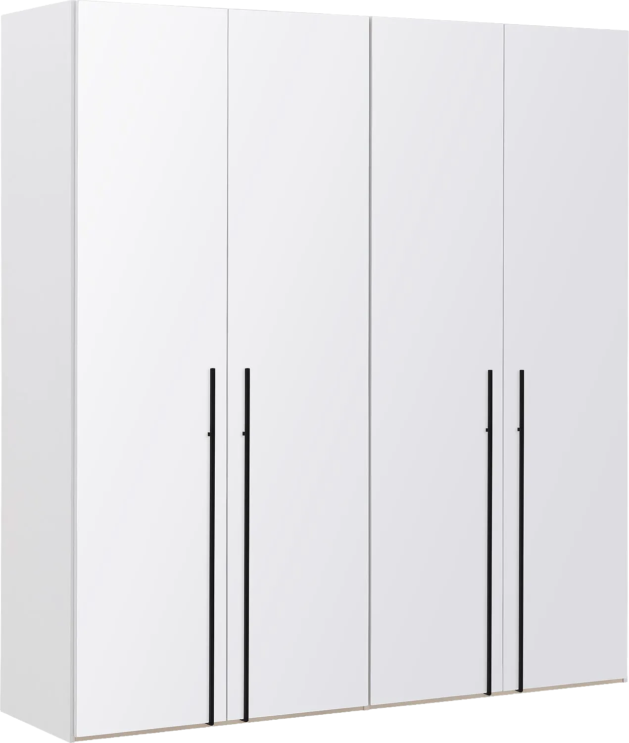Goossens Kledingkast Easy Storage Ddk, Kledingkast 203 cm breed, 220 cm hoog, 4x glas draaideur