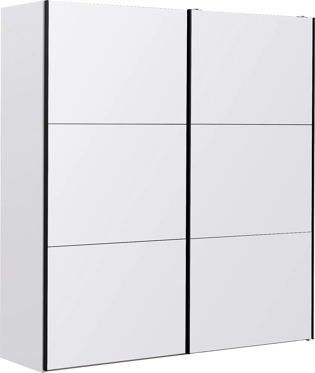 Goossens Kledingkast Easy Storage Sdk, 203 cm breed, 220 cm hoog, 2x 3 paneel glas schuifdeuren
