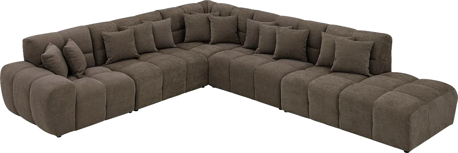Goossens Excellent Kubus Bank Stof Bruin - 8252884-goossens-excellent-kubus-bank-stof-bruin-03