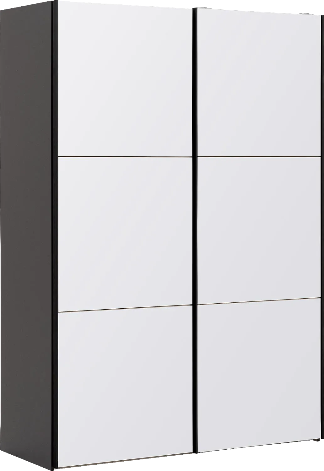 Goossens Kledingkast Easy Storage Sdk, 153 cm breed, 220 cm hoog, 2x 3 paneel glas schuifdeuren