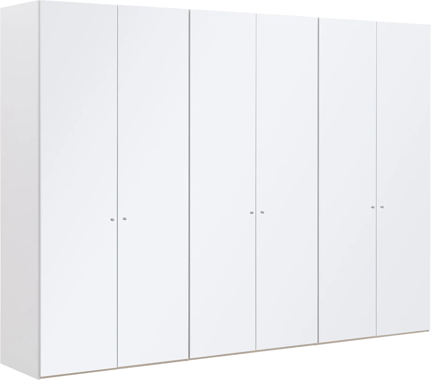 Goossens Kledingkast Easy Storage Ddk, Kledingkast 304 cm breed, 220 cm hoog, 6x glas draaideur