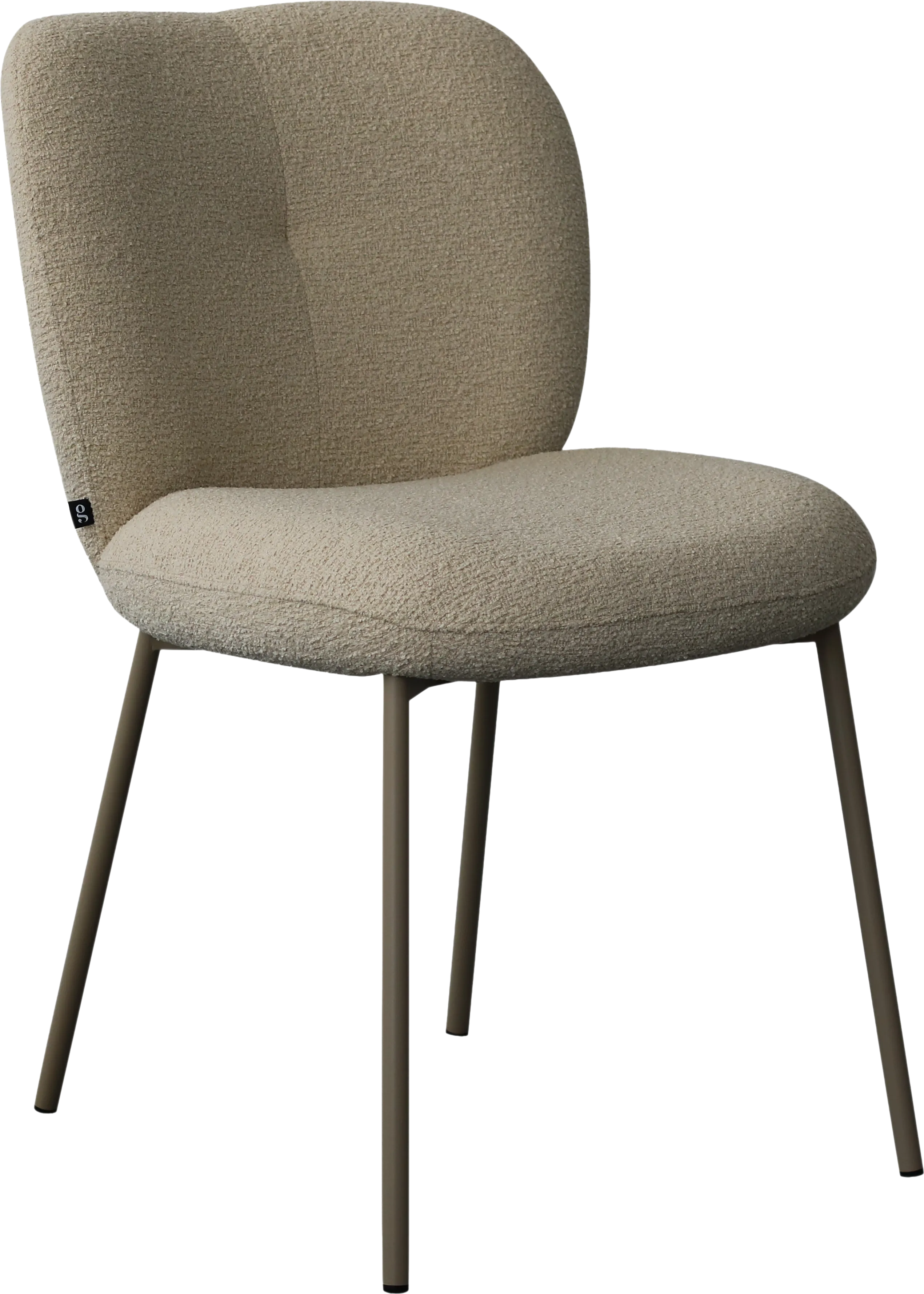 Goossens Basic Eller Eetkamerstoel Stof Beige - 8260658-goossens-basic-eller-eetkamerstoel-stof-beige-01