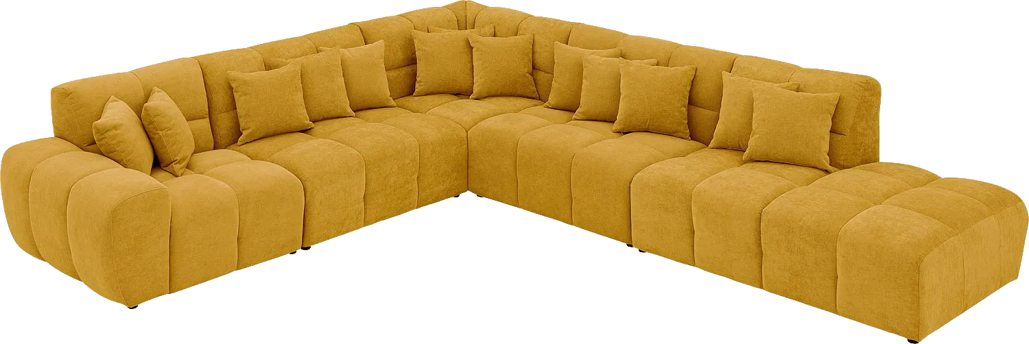 Goossens Excellent Kubus Bank Stof Geel - 8252880-goossens-excellent-kubus-bank-stof-geel-03