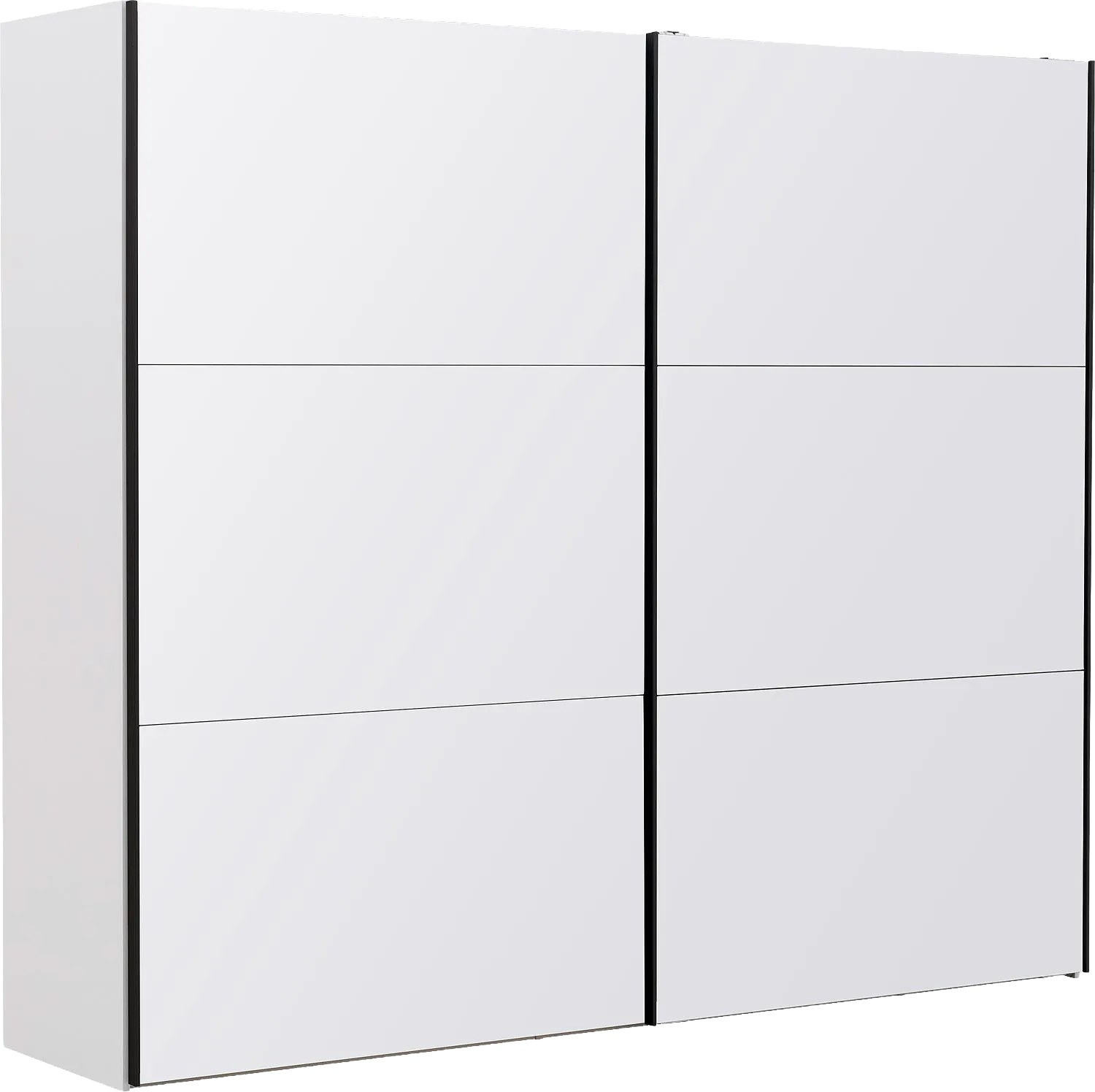 Goossens Kledingkast Easy Storage Sdk, 253 cm breed, 220 cm hoog, 2x 3 paneel glas schuifdeuren