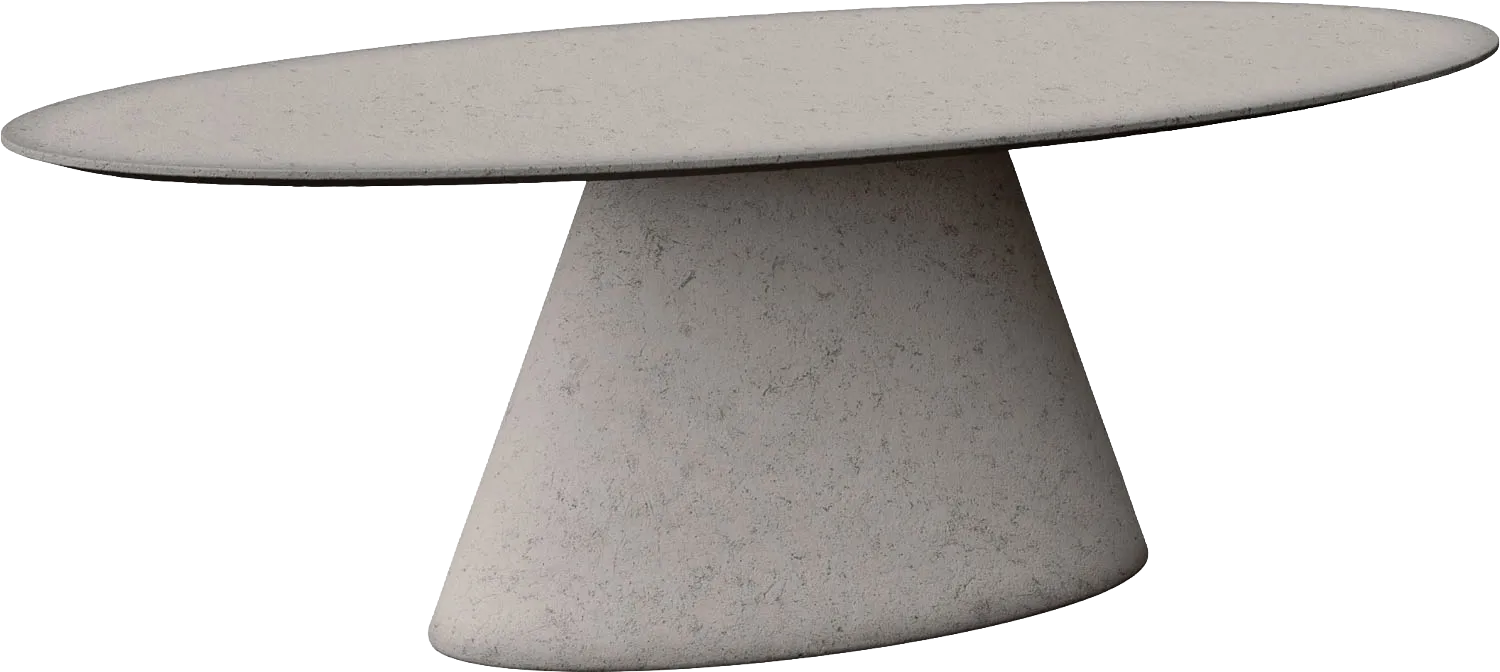 Goossens Eettafel Stone, Ovaal 250 x 120 cm