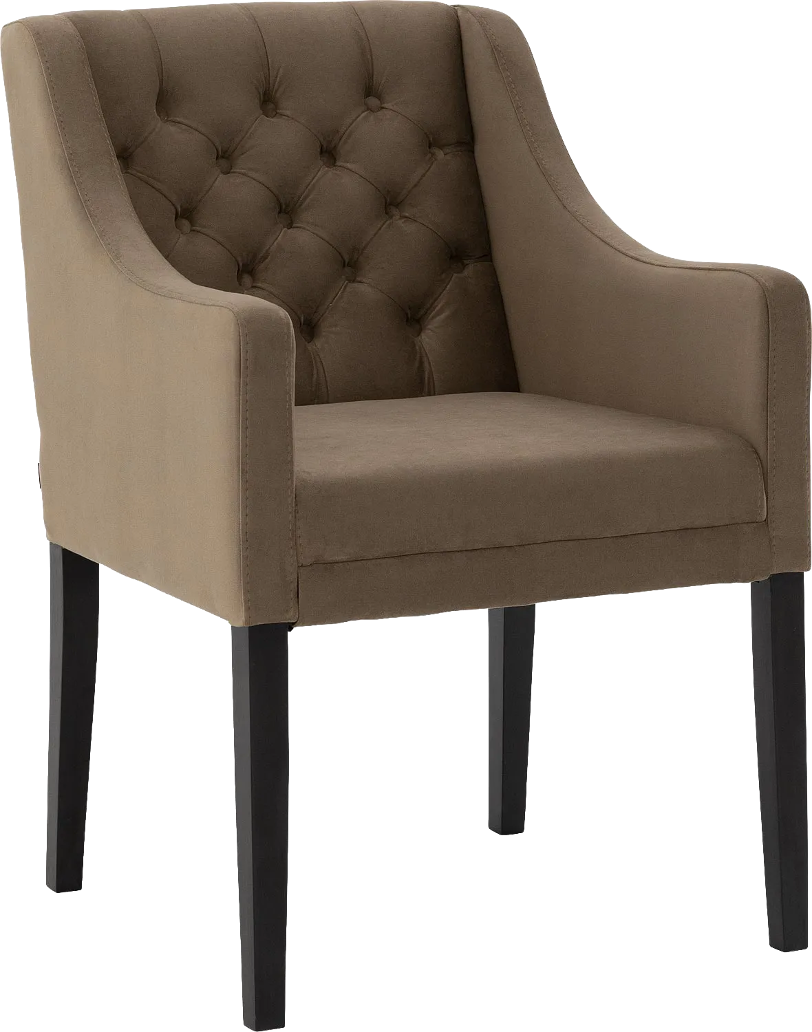 Eetkamerstoel Pearl groen velvet stof met armleuning, stijlvol landelijk Velvet, licht lever