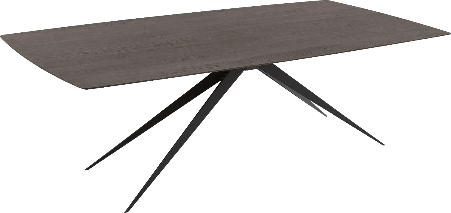 Goossens Excellent Eettafel Uniek, Semi rechthoekig 260 x 100 cm