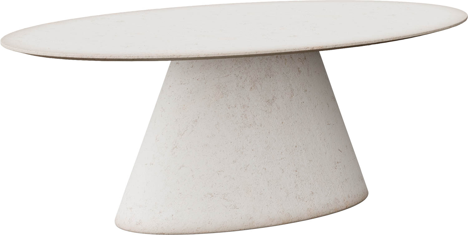 Goossens Stone Eettafel Beton Wit - 8252411-goossens-stone-eettafel-beton-wit-01