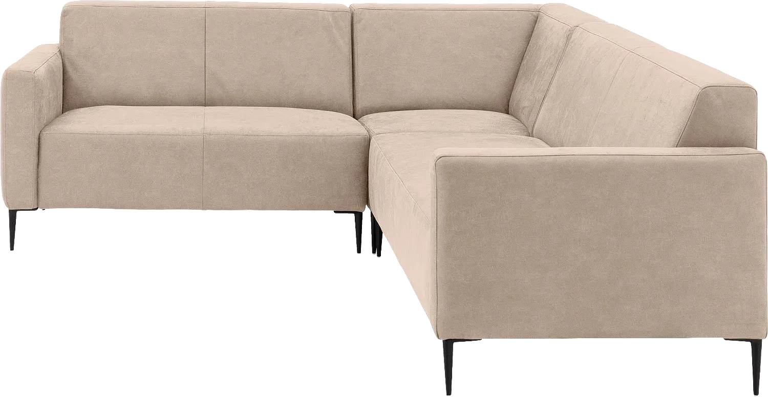 Goossens Bank Key West beige, micro leer, 2-zits, modern design