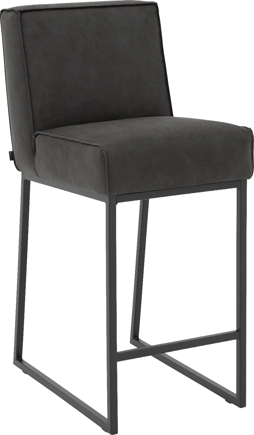 Barstoel Tom, Laag, zithoogte 69 cm Messina 67 anthracite