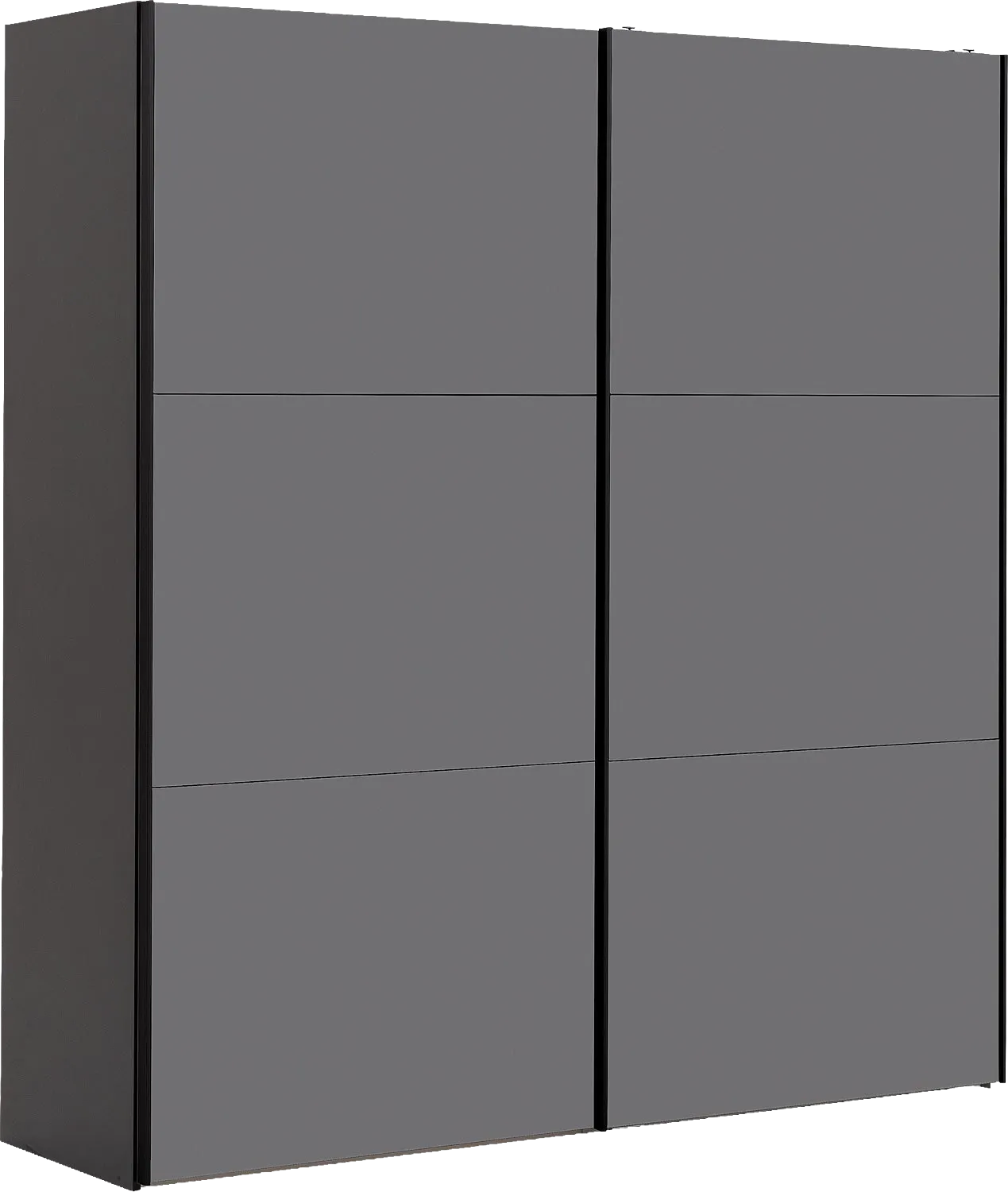 Goossens Kledingkast Easy Storage Sdk, 203 cm breed, 220 cm hoog, 2x 3 paneel glas schuifdeuren