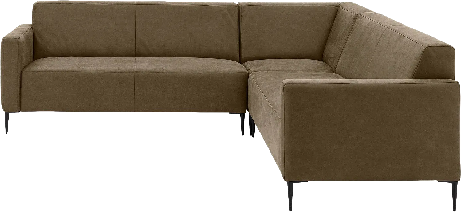 Goossens Bank Key West groen, micro leer, 2,5-zits, modern design