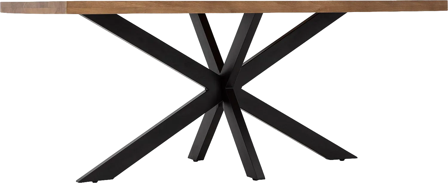 Goossens Basic Lecce Eettafel Mango Bruin - 8243799-goossens-basic-lecce-eettafel-mango-bruin-04