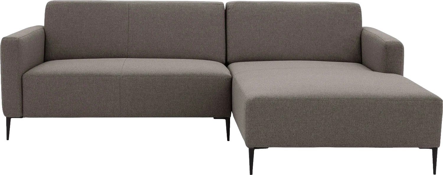 Goossens Bank Key West bruin, stof, 2-zits, modern design