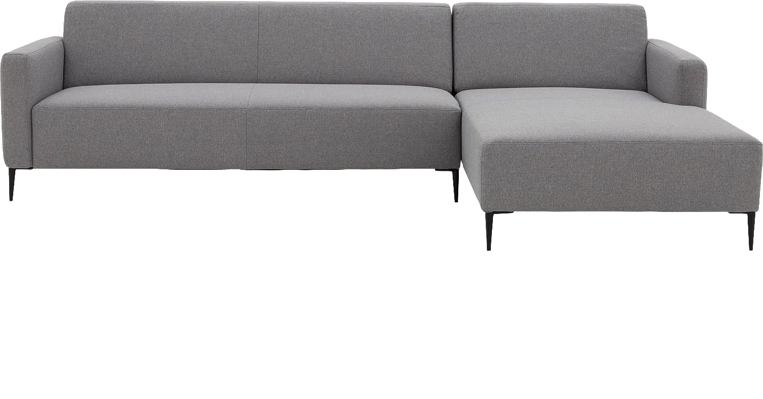 Goossens Bank Key West grijs, stof, 3-zits, modern design