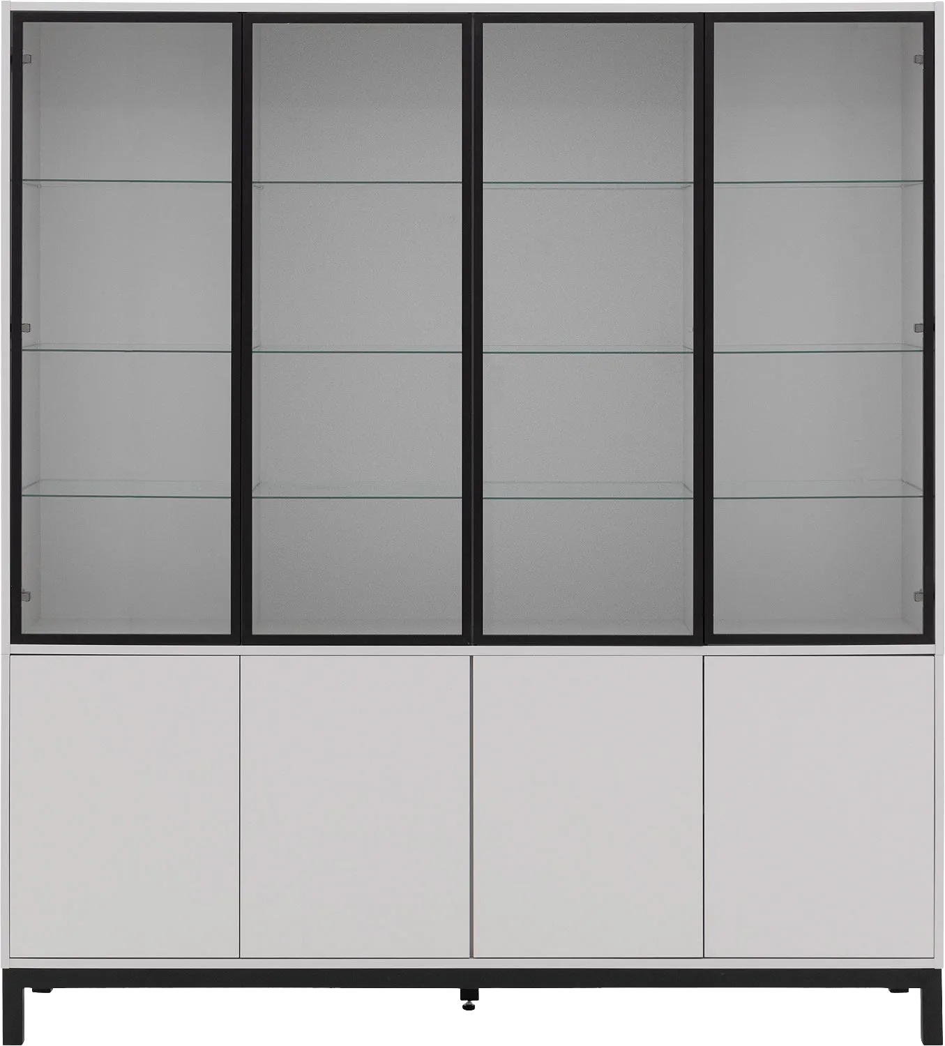 Goossens Valencia Vitrinekast Melamine - 8244534-goossens-valencia-vitrinekast-melamine-01