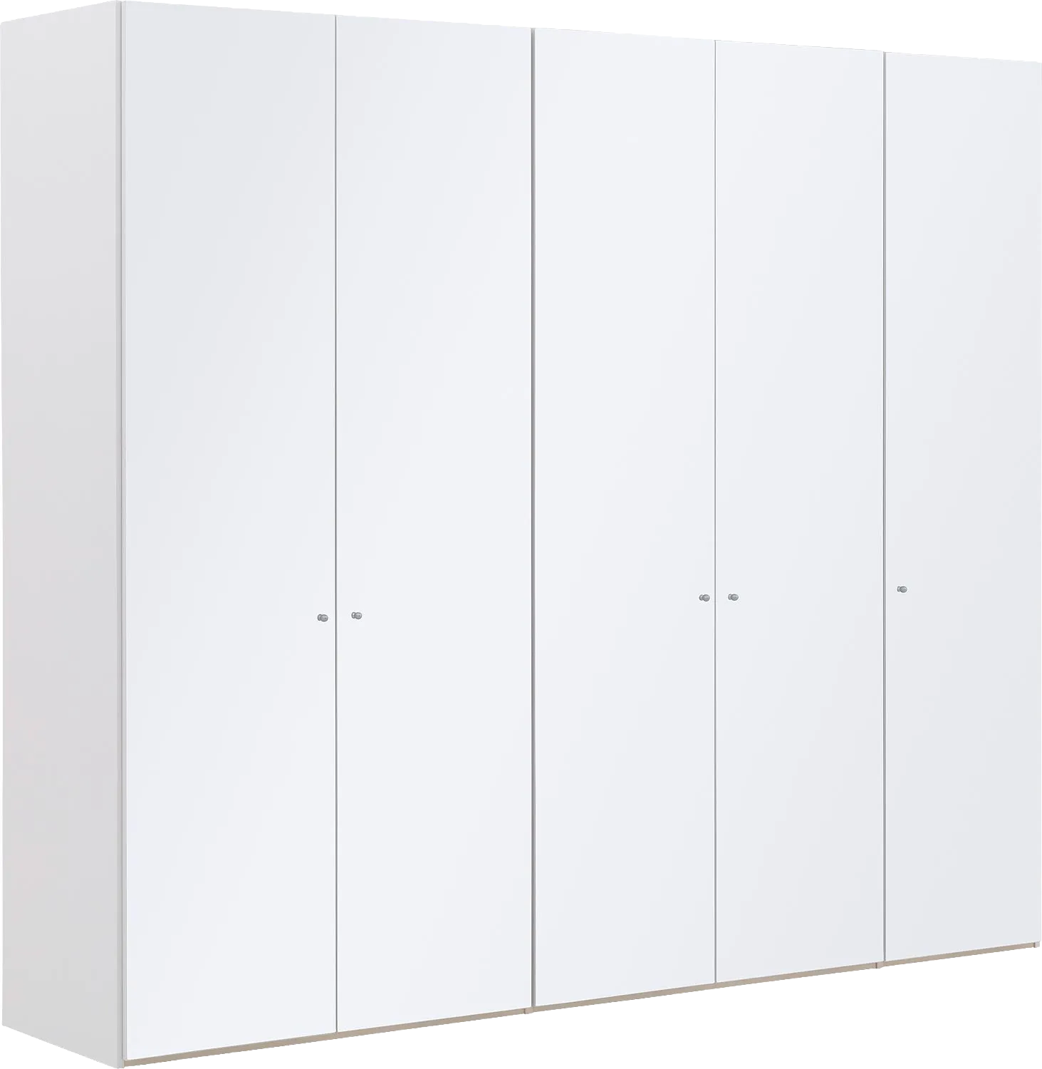 Goossens Kledingkast Easy Storage Ddk, Kledingkast 253 cm breed, 220 cm hoog, 5x glas draaideur