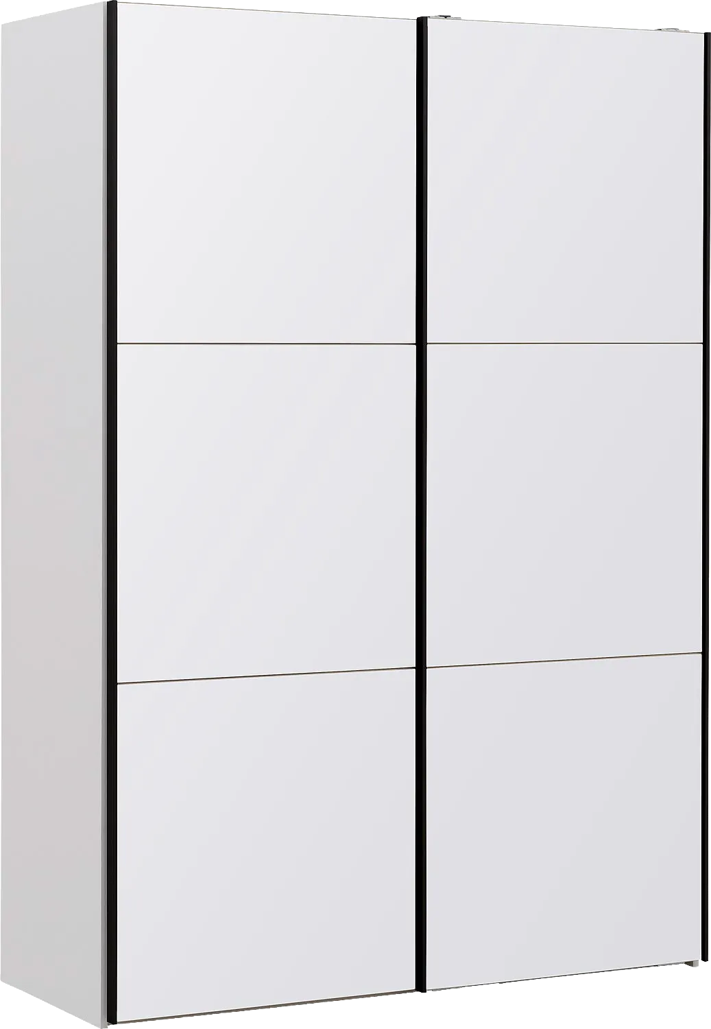 Goossens Kledingkast Easy Storage Sdk, 153 cm breed, 220 cm hoog, 2x 3 paneel glas schuifdeuren