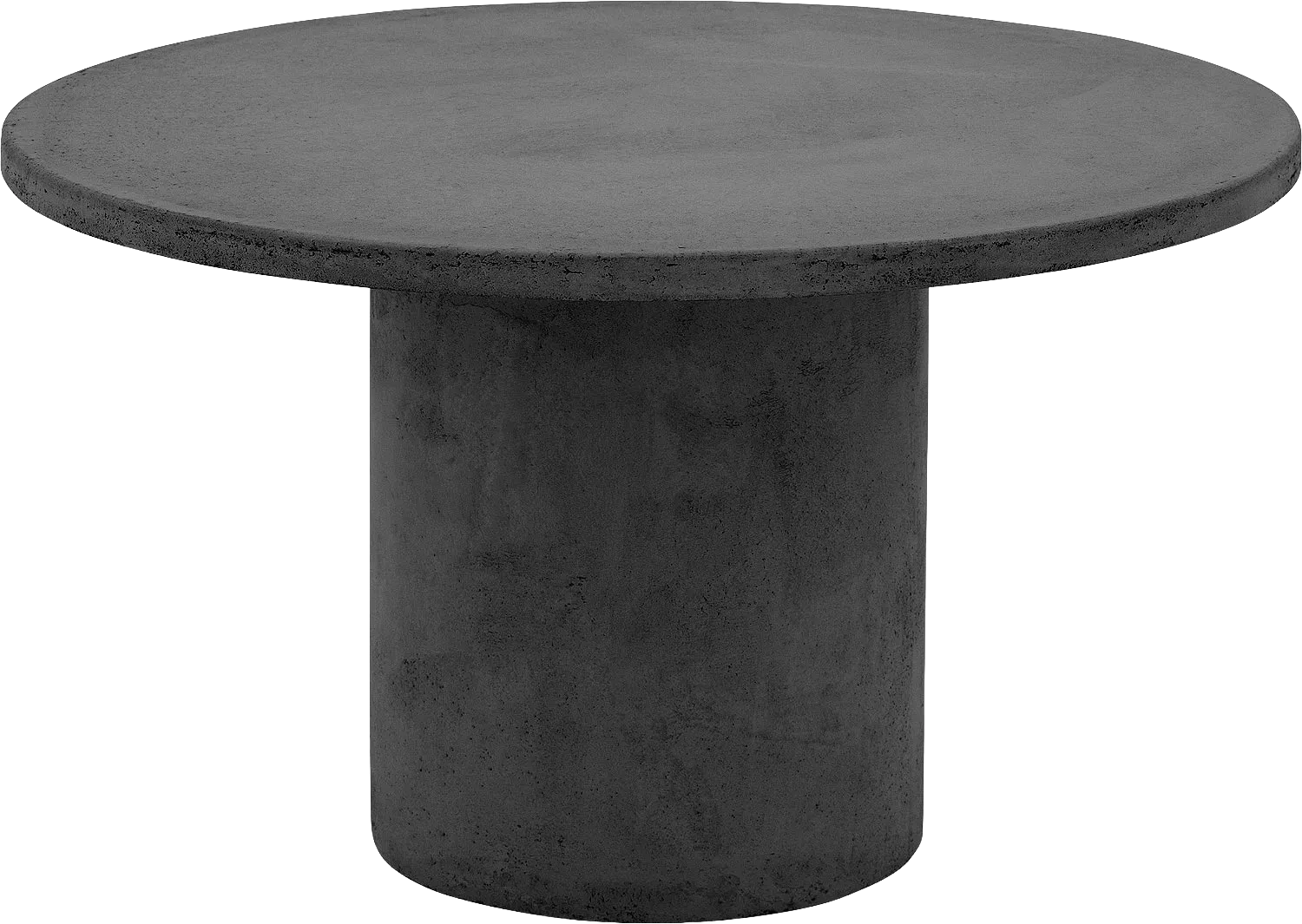 Goossens Salontafel Stone rond, beton grijs, urban industrieel, 70 x 40 x 70 cm