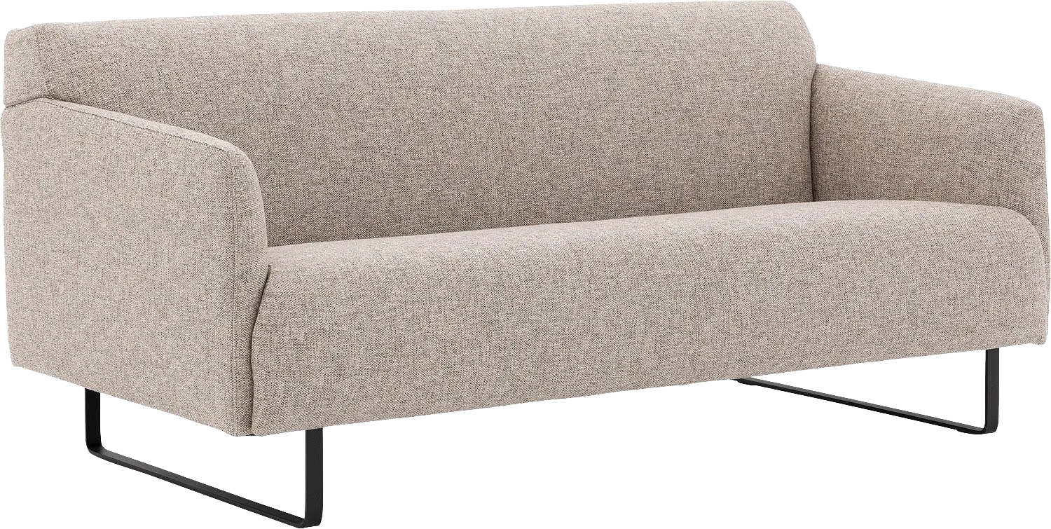 Goossens Excellent Bank Montreal bruin, stof, 2,5-zits, modern design