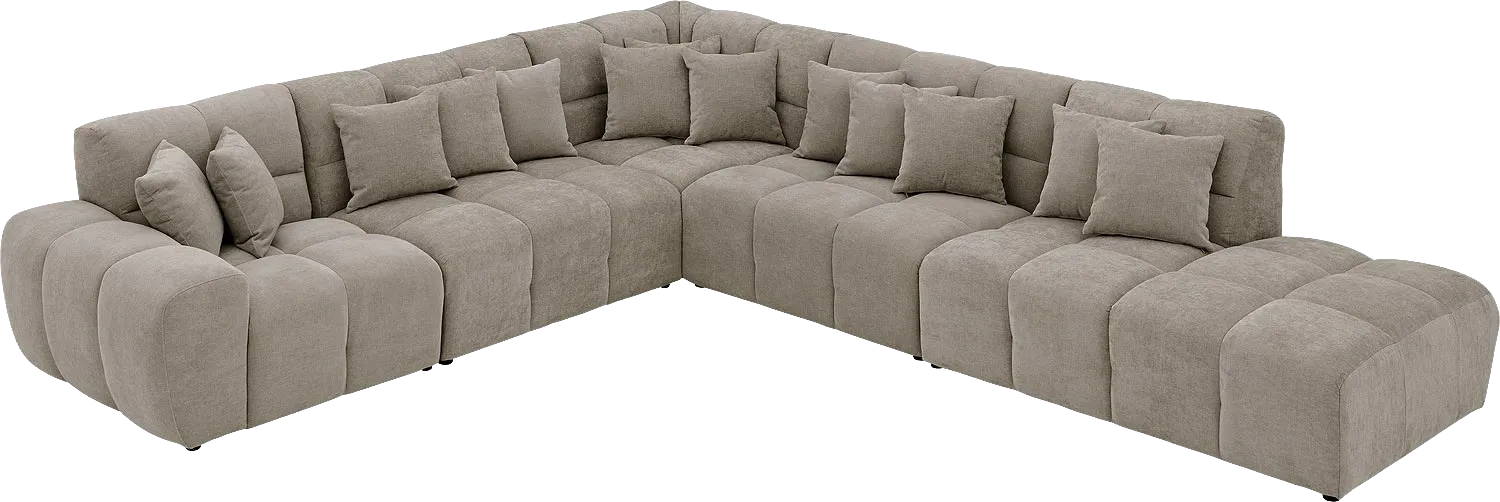 Goossens Excellent Kubus Bank Stof Bruin - 8252885-goossens-excellent-kubus-bank-stof-bruin-03